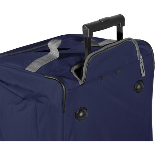 Olympia U.S.A. 33 inch Jumbo Size 8 Pockets Wheeled Rolling Duffel Bag Water Resistant Luggage Lightweight Travel Suitcase with Retractable Handle