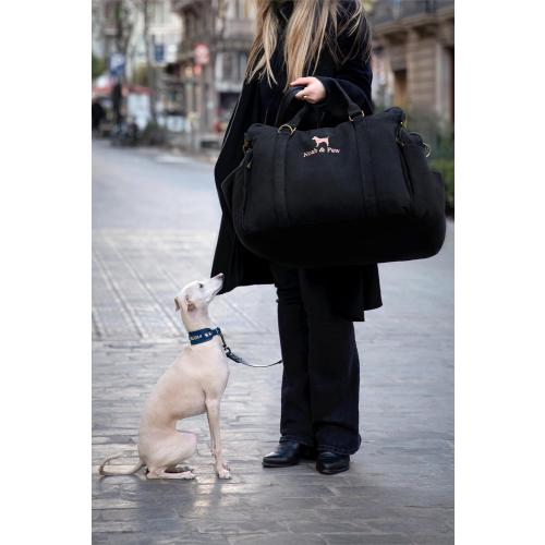 Noah & Paw Dog Car Seat Carrier, Small Dog Car Seat for Small Medium Pets with Harness Clip, 4X Safety Feature, Booster Travel Bed, Waterproof Washable, Orthopedic Foam Filling, Canvas Collection