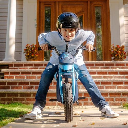 Hover-1 My First Dirt Bike for Kids - 300W Motor, 9MPH Max Speed, 9 Mile Range, 12” Off-Road Tires, 120LB Max Weight, Twist Grip Throttle & Rear Disc Brake Electric Dirt Bike for Kids Ages 5  Years