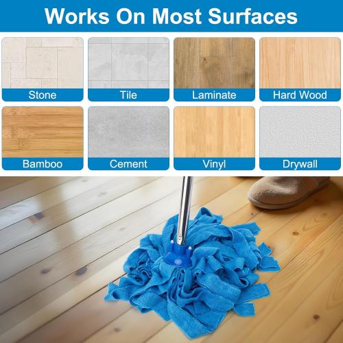 KeFanta Mop, Microfiber Cloth Mops for Floor Cleaning, 49 Long Handle