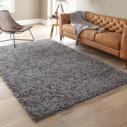 Ophanie 6x9 Area Rugs, Upgrade Non-Slip Fluffy Soft Rugs for Living Room, Large Shag Grey Fuzzy Plush Rug, Gray Shaggy Big Carpets for Bedroom, Kids Boys Girls Dorm Nursery Home Decor Aesthetic