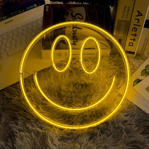 Size 16x7 Smile Neon Signs Decorative Bright Night Light for Wall Decor 16''x 7'' Size LED Light Neon Sign Art Decorative Night Lights for Bachelorette Party, Engagement Party, Birthday Party,Wedding