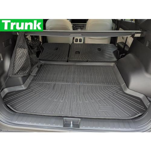 Floor Mats for Hyundai Tucson 2022-2025 All Weather Carpet Cargo Liners Anti Slip Carpet Pad Odorless Interior Accessories Trunk Cover Matt Durable TPE Backrest Protector Rubber Full Set