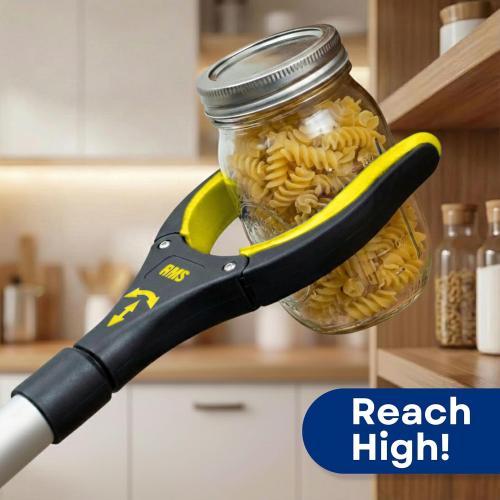 RMS 2-Pack 34 Inch and 21 Inch Grabber Reacher with Rotating Jaw - Mobility Aid Reaching Assist Tool