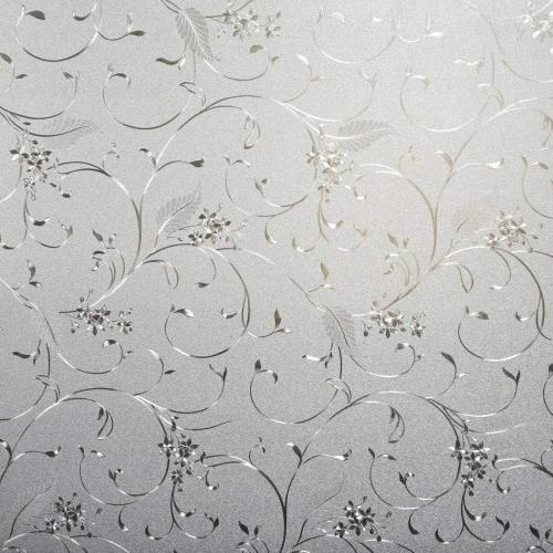 Static Cling Non-Adhesive Window Film Frosted Glass Film Bathroom Door Glass Decoration Window Film Privacy Covering (47.2x 78.7)