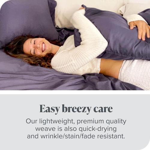 Bare Home Pillowcases Open End (Standard 4 Pack, Dark Blue)
