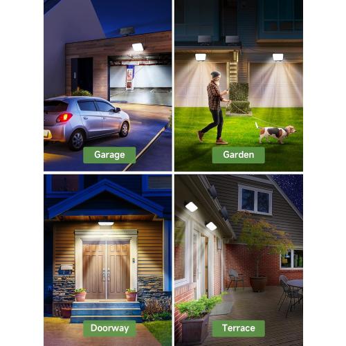 One Fire Solar Outdoor Lights, 190LED 1500LM Solar Flood Lights Outdoor, 3 Modes Solar Motion Sensor Light Outdoor,Remote Solar Motion Lights Outdoor,IP65 Solar Security Lights Outdoor Backyard Garage