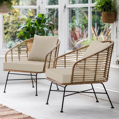 Outdoor Chair Cushions 8pk, Waterproof Backrest and Deep Seat Cushion Set for Patio Furniture, Outdoor Sofa Replacement Cushions with Removable Cover, 24 x 24 Inch, Cream