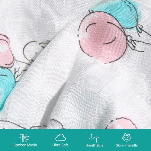 Muslin Bassinet Sheets 20''x33'' Fit for Baby Delight, Mika Micky, Koolerthings (3 in 1), Maxi COSI, Angelbliss and Other Rectangle Bassinet Mattress, Ultra Soft and Breathable, 2 Pack