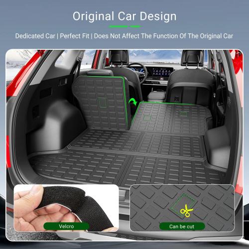 xipoqix Cargo Mat Backrest Mat Compatible with 2023-2026 Kia Sportage (Not PHEV) Cargo Liner Back Seat Protector TPE Replacement for 2023-2026 Kia Sportage Accessories (Trunk Mat Backrest Mats)