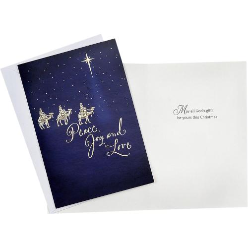 Hallmark Image Arts Religious Boxed Christmas Cards Assortment (4 Designs, 24 Christmas Cards with Envelopes)