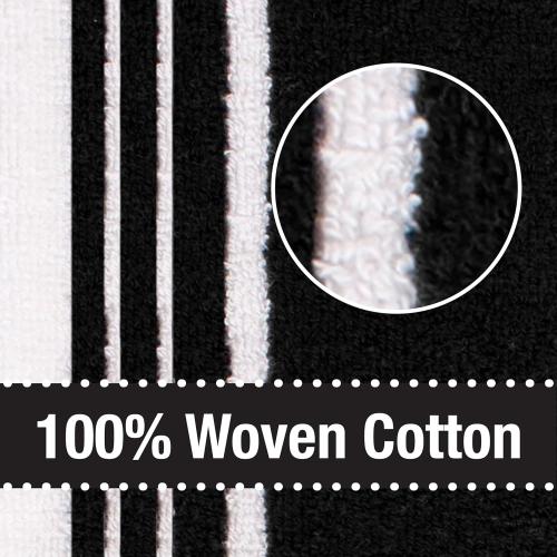 All-Clad Dual-Purpose Kitchen Towels: Highly Absorbent - 100% Cotton, 17x30 Dish Towels for Cleaning & Drying Dishes & Glassware, 6-Pack, Black