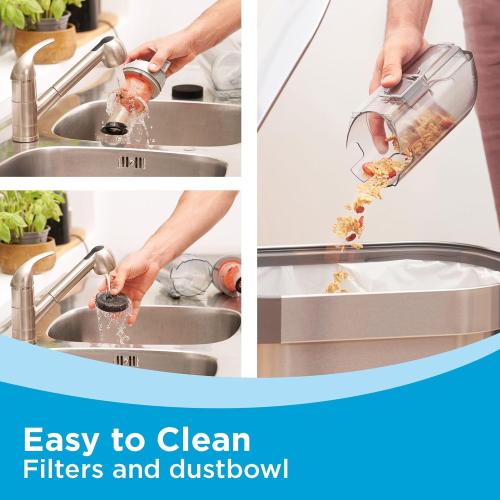 BLACK DECKER POWERSERIES  20V MAX Cordless Stick Vacuum Cleaner with LED Floor Lights, Bagless, Lightweight, Cordless Vacuum Cleaners for Home, Up to 44 Minutes, Powerful Suction, Gray (BHFEA520J)