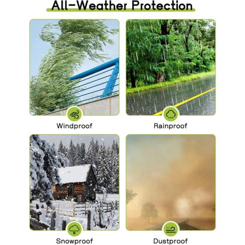 Black Golf Cart Enclosure 4 Passenger for Club Car DS 2 2 Enclosure Waterproof Windproof Driving Rain Cover Fit 4-Seater Short Roof with 4-Sided Clear Windows Mirror Zipper Roll-up Door Black