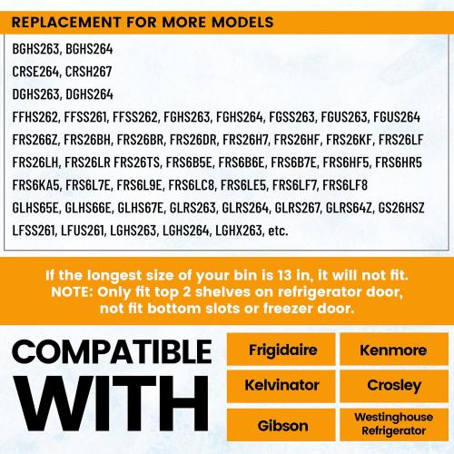 Kojem 240356402 Refrigerator Door Bin Shelf Compatible with Frigidaire
