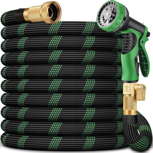 Non-Expanding Garden Hose, 2026 New Upgrated Non-Expandable Garden Water Hose - Ultra-Light & Flexible Burst-Resistant, Kink-Free Garden Hoses, All-Weather Use for Lawns, Gardens,Outdoor