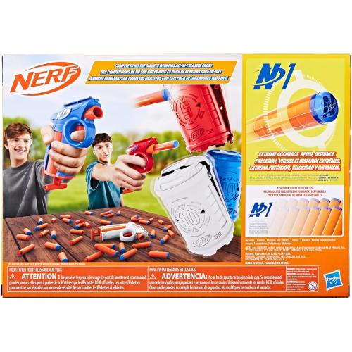 Nerf N Series Backyard Triple Pack, Includes 3 Flex Blasters, 3 Targets, 30 N1 Darts, Ages 8  (Amazon Exclusive)