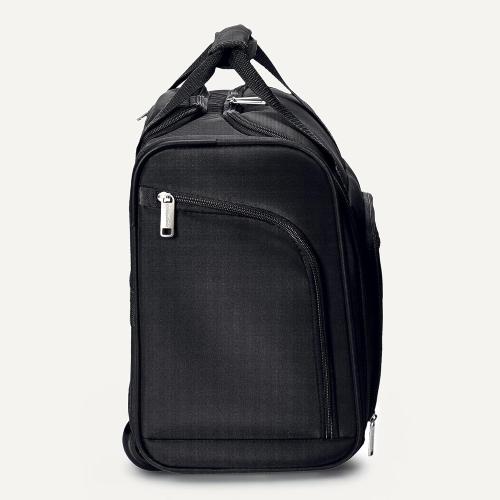 Amazon Basics Underseat Carry On Luggage with Wheels - 14 Rolling Travel Bag, Black