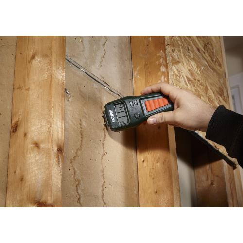 Extech MO55 Combination Pin Pinless Moisture Meter Accurate Non‑Invasive and Destructive Measurements for Restoration and Building Diagnostics
