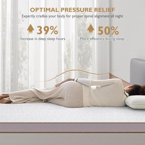 BedStory 4 Inch Gel Memory Foam Mattress Topper Full Size - Pressure Relief Bed Toppers with Breathable Washable Cover, CertiPUR-US Certified Comfort