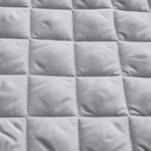 Ruffle Skirt Bedspread Set - 30 Long Drop - Vintage Chic Ruffled Summer Coverlet Bed Spreads Quilt Boho Bedding Farmhouse Style Lightweight Luxurious Rustic 3 Piece Set Queen Size Gray
