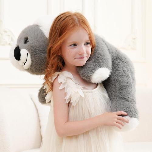 Weighted Stuffed Animals, Giant Koala Stuffed Animal, Weighted Koala Plush, Toy Gifts for Kids & Adults, Gray, 4.5 lbs, 25 Inch