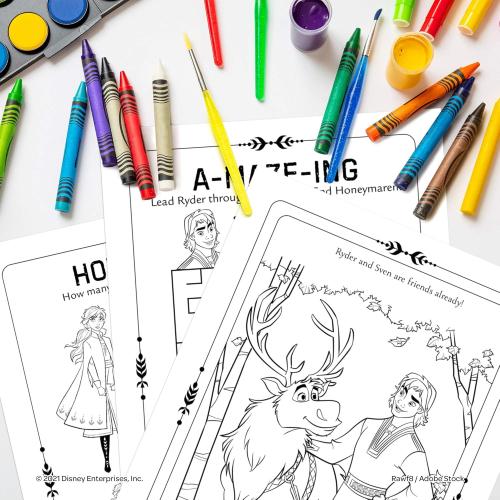 Disney Frozen 2 Elsa and Olaf 48-Page Color and Trace Activity Book, Bendon 46038