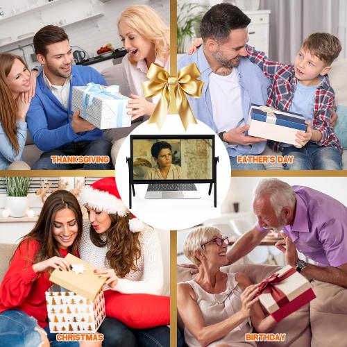 21 inch Screen Magnifier for Laptop ，3D HD Screen Expanders for Movies, Videos, and Gaming, Screen Enlarger with Adjustable Angle Design Amplifier Desktop Magnifying for Seniors Reading (Black)