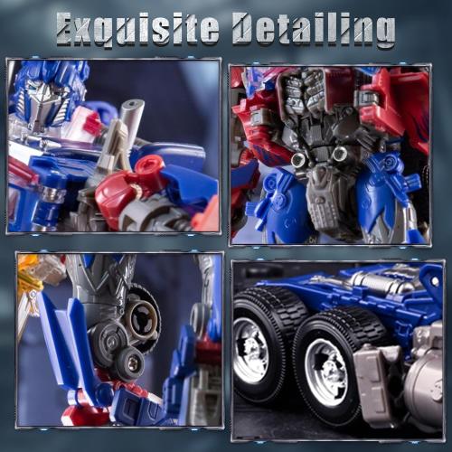 Transforming Toys Figures, Deformation Car Robot Toy with Extra Interchangeable Head & Weapons - Action Figure for Kids 7  , Birthday Toy