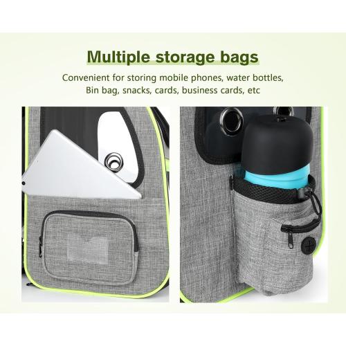 Pecute Pet Carrier Backpack, Large Cat Carrier Backpack Hold Up to 22 Lbs, Expandable cat Backpack with Breathable Mesh for Medium Dogs Cats, or 2 Small Pets, Dog Backpack Carrier for Travel Hiking