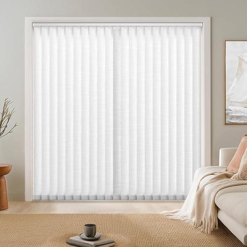 LazBlinds Vertical Blinds Replacement Slats, 34 Pack, White