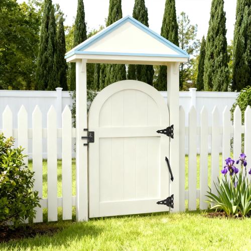 skysen 14 Fence gate Spring self Closing and Adjustable for Wooden or Vinyl Fence,Carbon Steel,Black(gate spring-14)