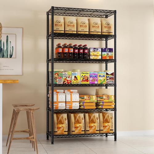 SINGAYE Shelf Closet Wire Shelving：Adjustable Metal Unit for Laundry Room Organization Bathroom Kitchen Home Garage Storage Pantry Rack Shelves