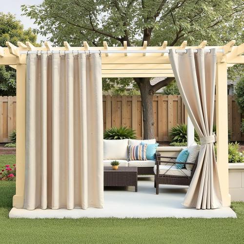 Tension Curtain Rod 51-148inches,White Heavy Duty Curtain Rods No Drilling,Shower Curtain Rods Spring Tension Long Outdoor Curtain Rod for Bathroom,Patio