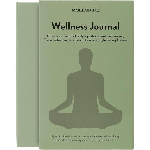 Moleskine Passion Journal, Wellness, Hard Cover, Large (5 x 8.25) Willow Green, 400 Pages