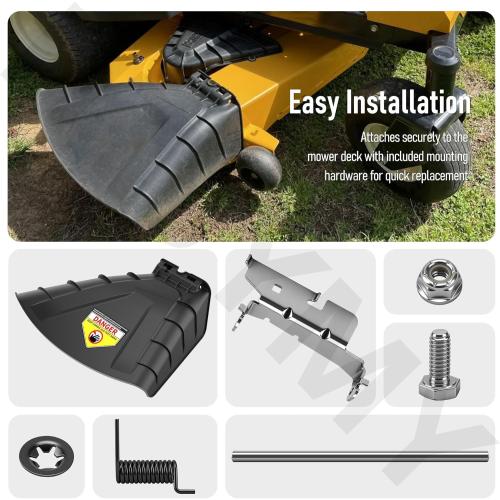 631-07619 Mower Discharge Chute/Side Discharge Deflector Chute for Cu-b Cadet 50 54 XT1 XT2 ZT1 ZT2 ZTS2 ZTS1 50 54 SLX54 Mower
