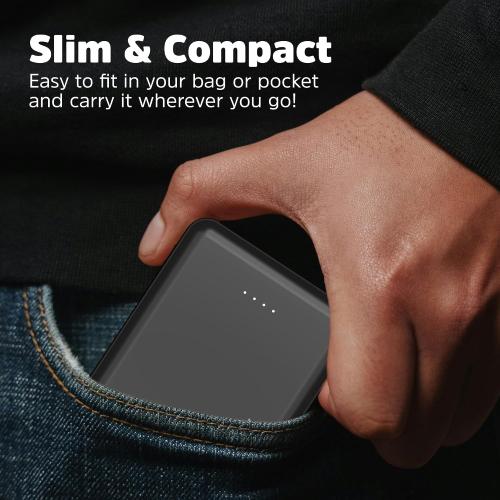 Energizer 5000mAh Portable Charger USB-C Output Power Bank Lightweight Battery Pack Compatible with iPhone, Samaung Galaxy, iPad, Android Smartphones etc_UE5010C