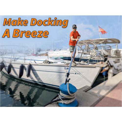 EXTEND-A-REACH Boat Hook for Docking with Telescoping Extension Pole | Durable, Floating, Lightweight & Sturdy Telescoping Boat Hook Pole // The Ultimate Pool for Docking, Push-Pull and Boating