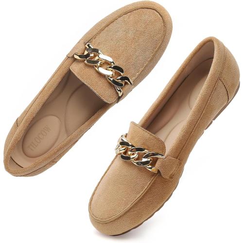 Size 6Tilocow Loafers for Women Comfortable Flat Casual Slip On Shoes Leisure Bussiness Work Ladies Shoes Lightweight Walking Flats with Arch Support