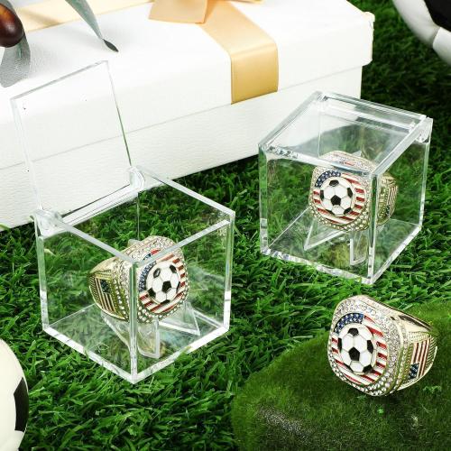 Landical 12 Set Championship Ring with Display Case and Stand Holder Championship Ring Box Acrylic Display Case and Holder Champion Trophy Rings for League Winner