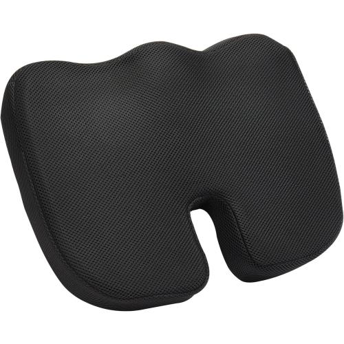 Seat Cushion, Memory Foam Seat Chair Cushion for Pressure Relief, Soft & Breathable Wheelchair Seat Pad with Removable Cover for Travel, Office, Car, Airplane - Lightweight and Portable