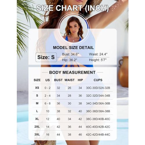 Blooming Jelly Womens Small Sexy One Piece Swimsuit Cut Out Slimming Bathing Suit V Neck Crisscross Back Swimwear