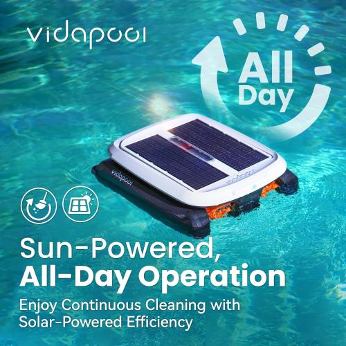 Pool Skimmer Robot Solar Dual Mode Solar Pool Skimmer