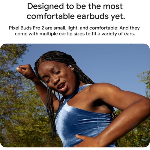 Google Pixel Buds Pro 2 - Wireless Bluetooth Earbuds with Pro-Level Active Noise Cancellation - Built for Gemini AI Assistant - Moonstone