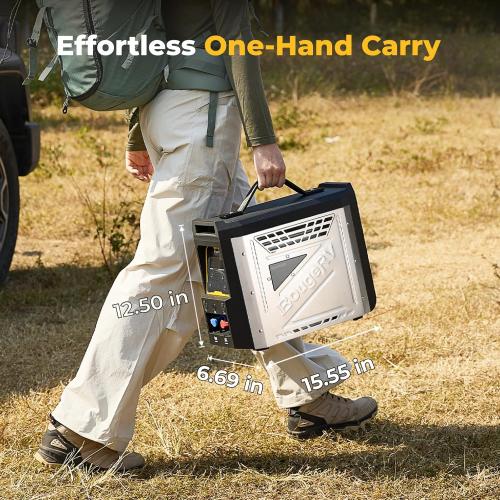 BougeRV Upgraded Portable Propane Water Heater, Hot Water Heater w/Built-in battery for Showering & Cleaning, Camping Water Heater w/Water Pump & Showerhead, Overheating Protection, Outdoor Use