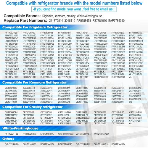 UPGRADE 42.13x28.3 242193214 Refrigerator Fresh Food Door Gasket Replacement Compatible with Frigidaire Kenmore and Crosley Refrigerator Door Seal Replaces 3016410 AP5688453 PS7784010 EAP7784010