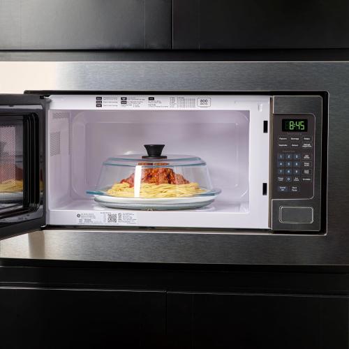 10in Tall Glass Microwave Splatter Cover for Food - Cookware & Bakeware Serving Dish Cover, Plate Splatter Guard Lid with Easy Grip Silicone Handle Knob - 100% Food Grade BPA Free & Dishwasher Safe - 10in.