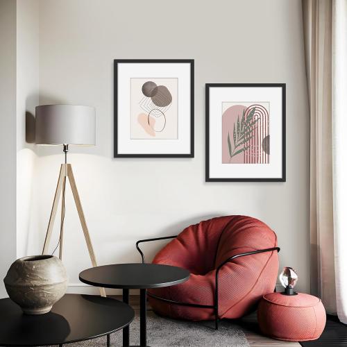 Picrit 16x20 Picture Frame 3 Pack, Black Poster Frame, Display Poster 11 x 14 with Mat or 16 x 20 without Mat for Horizontal or Vertical Wall Mounting