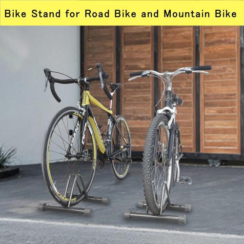 Bike Rack，Bike Stand Floor for for Mountain MTB & Road Bicycles，Adjustable Bike Rack Garage, Indoor/Outdoor Bicycle Stand,Sturdy and Small Ready for Mountain Bike and Road Bike