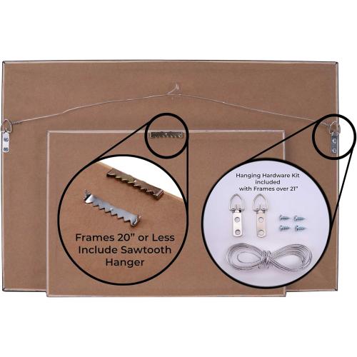 Size 12x24 Shadow Box & Newspaper Frame Black | 3/4 Depth of Usable Space| Interior Size 12x24 or 24x12 Inches| UV Resistant Acrylic, Acid-Free Backing, Wall Hangers | Made in USA